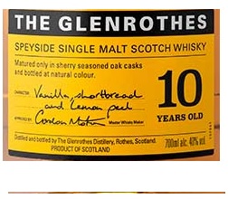 The Glenrothes 10 Years Old 40%